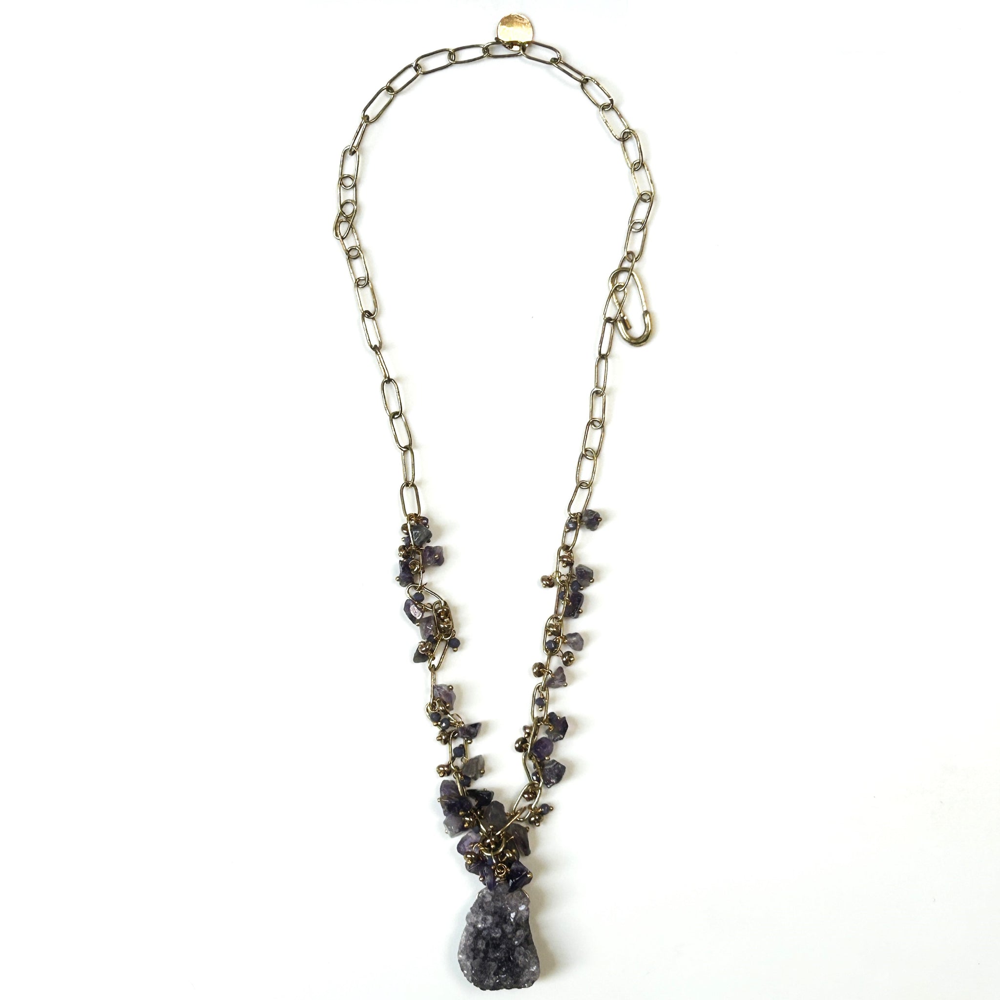 Vermeil and Amethyst Necklace by Beryl Dingemans