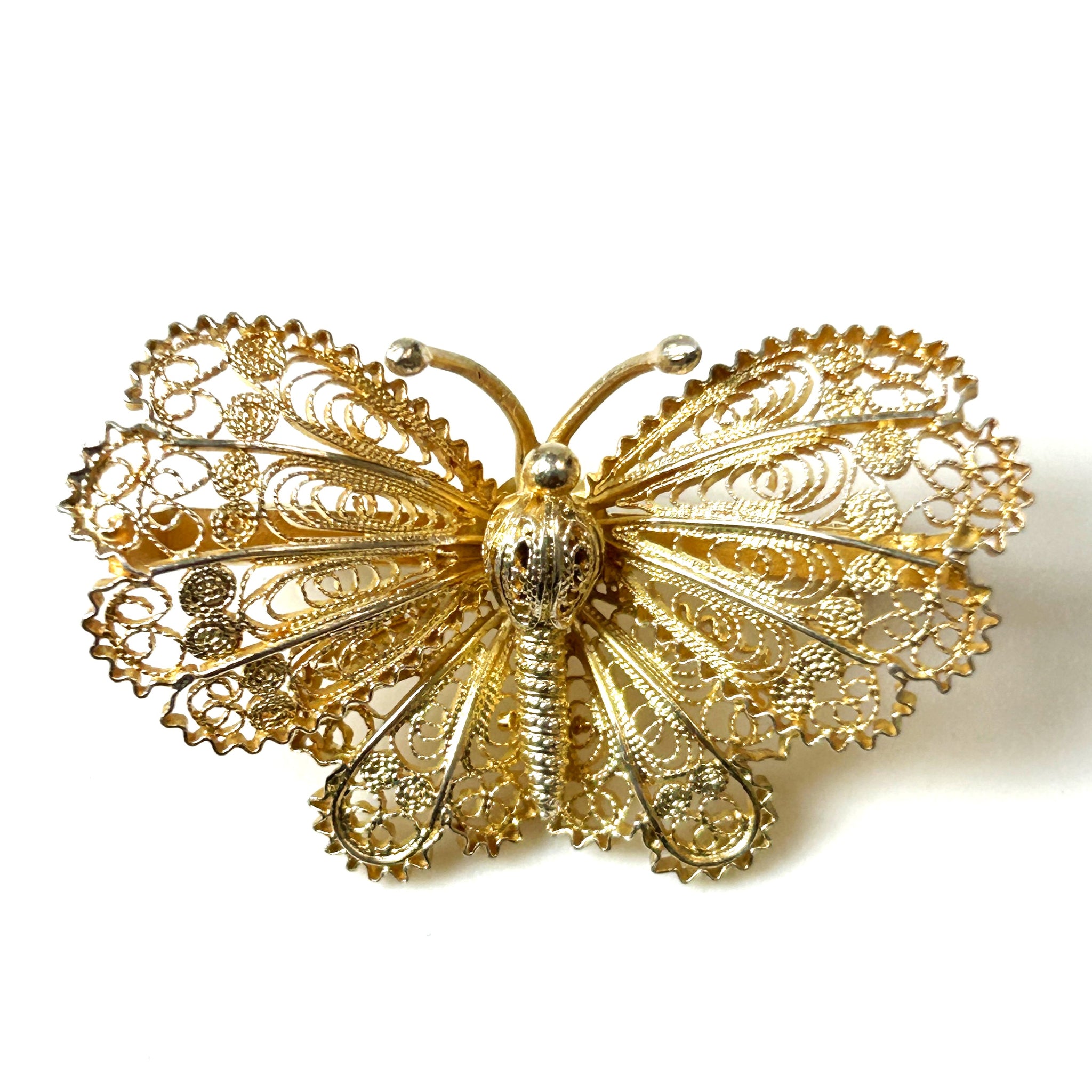 Vintage Gilded Silver “Butterfly” Brooch