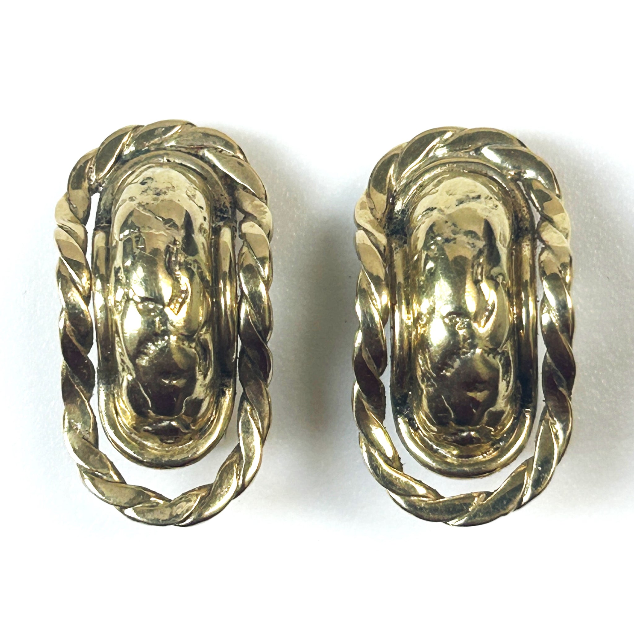 Vintage 18ct Yellow Gold Clip-on Earrings