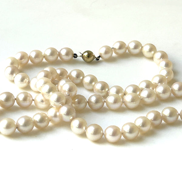 Vintage 9ct Gold and Freshwater Pearl Necklace