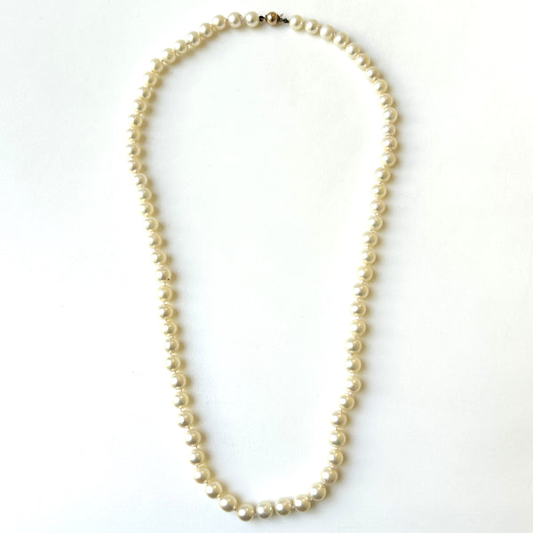 Vintage 9ct Gold and Saltwater Pearl Necklace