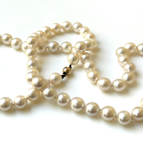 Vintage 9ct Gold and Freshwater Pearl Necklace