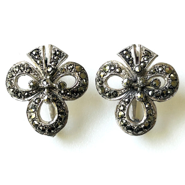 Vintage Silver and Marcasite Earrings