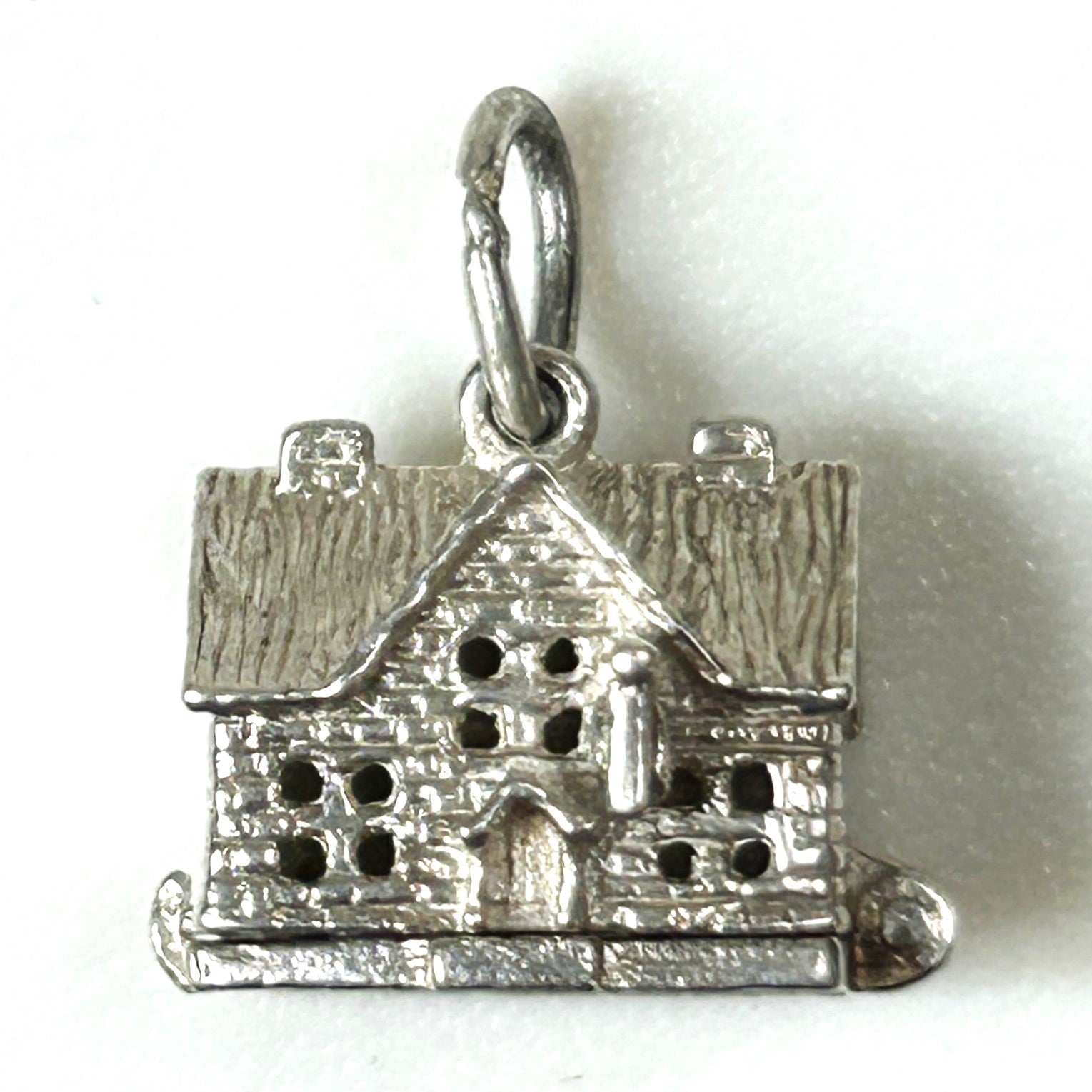 Miniature Silver “Cottage” Charm Pendant