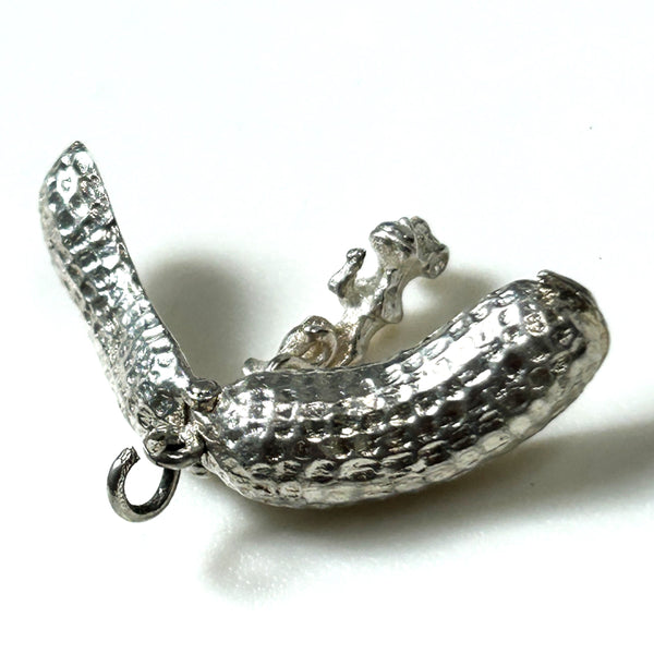 Miniature Silver “Monkey Nut” Charm Pendant