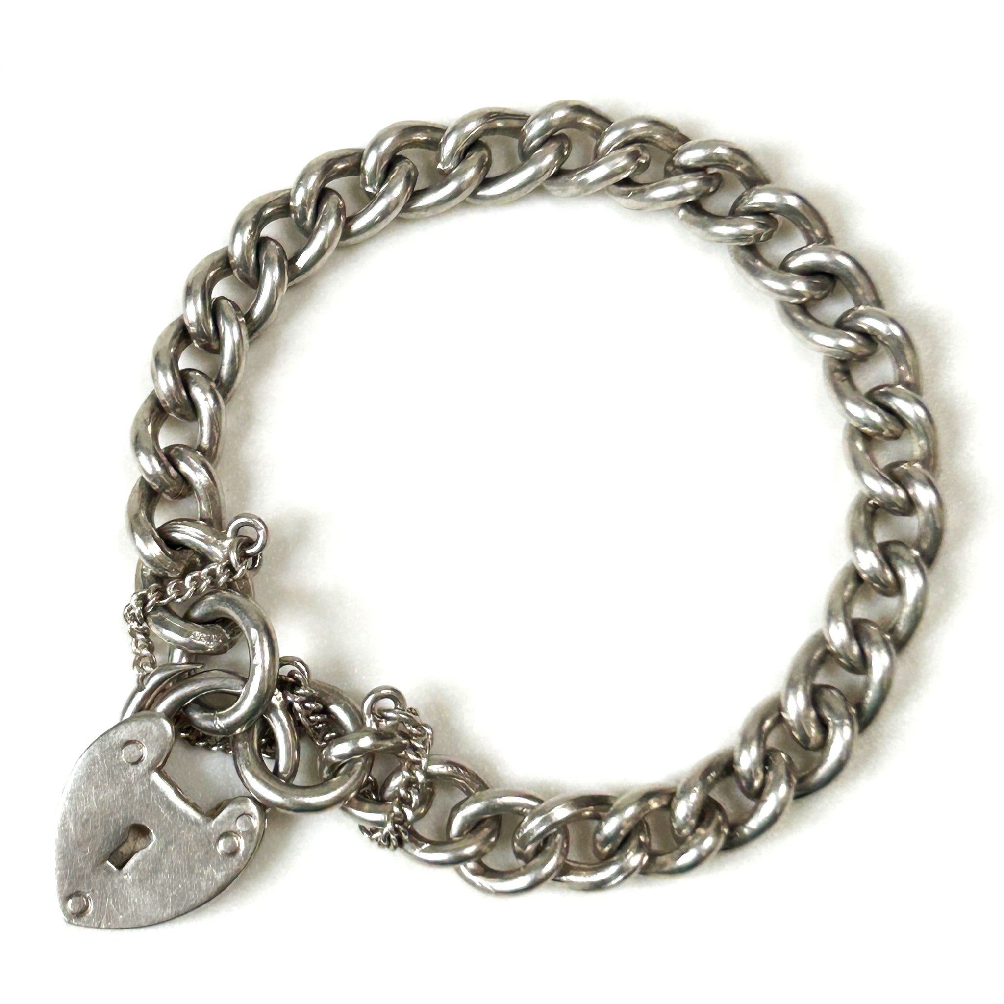 Vintage Silver Curb Bracelet