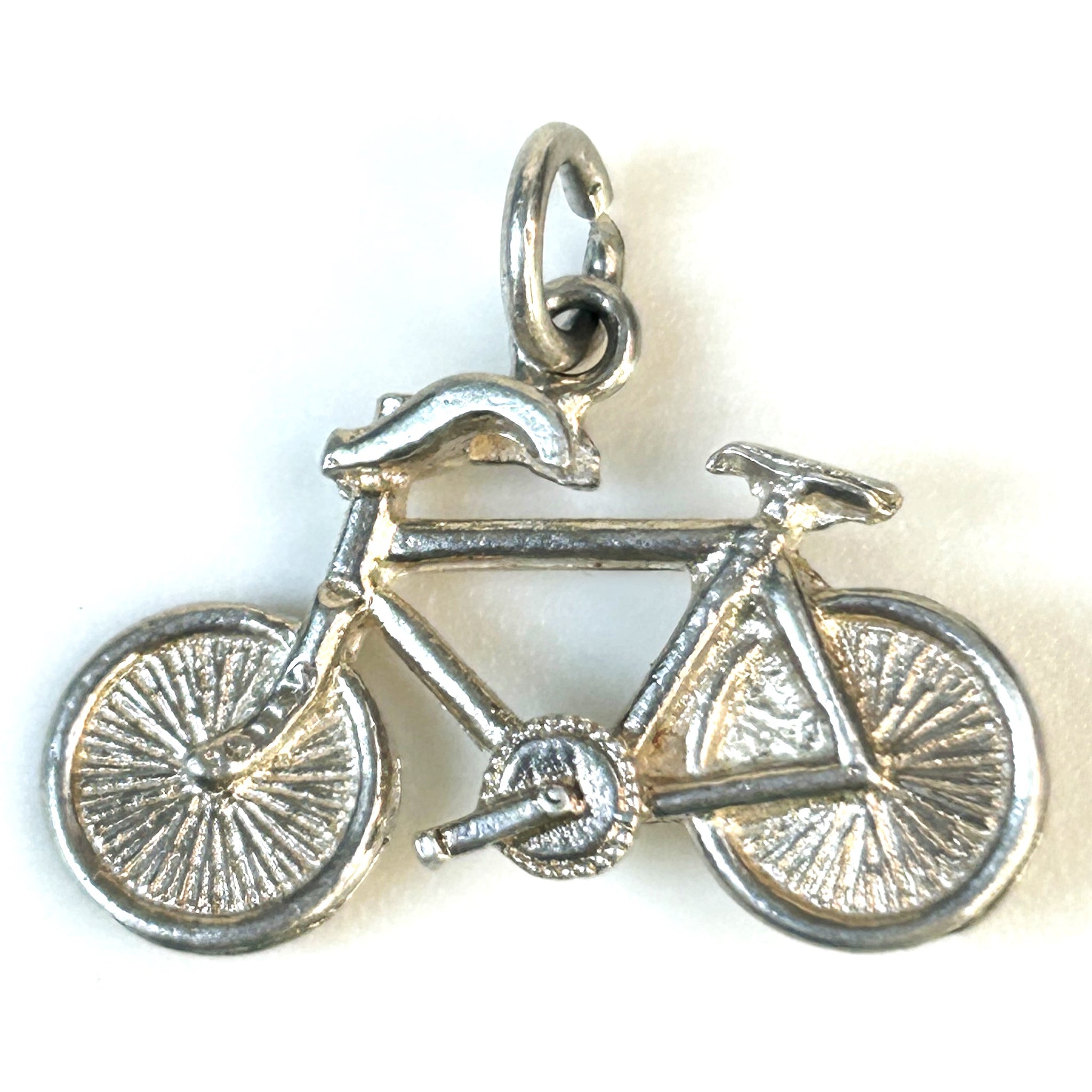 Miniature Silver “Bicycle” Charm Pendant