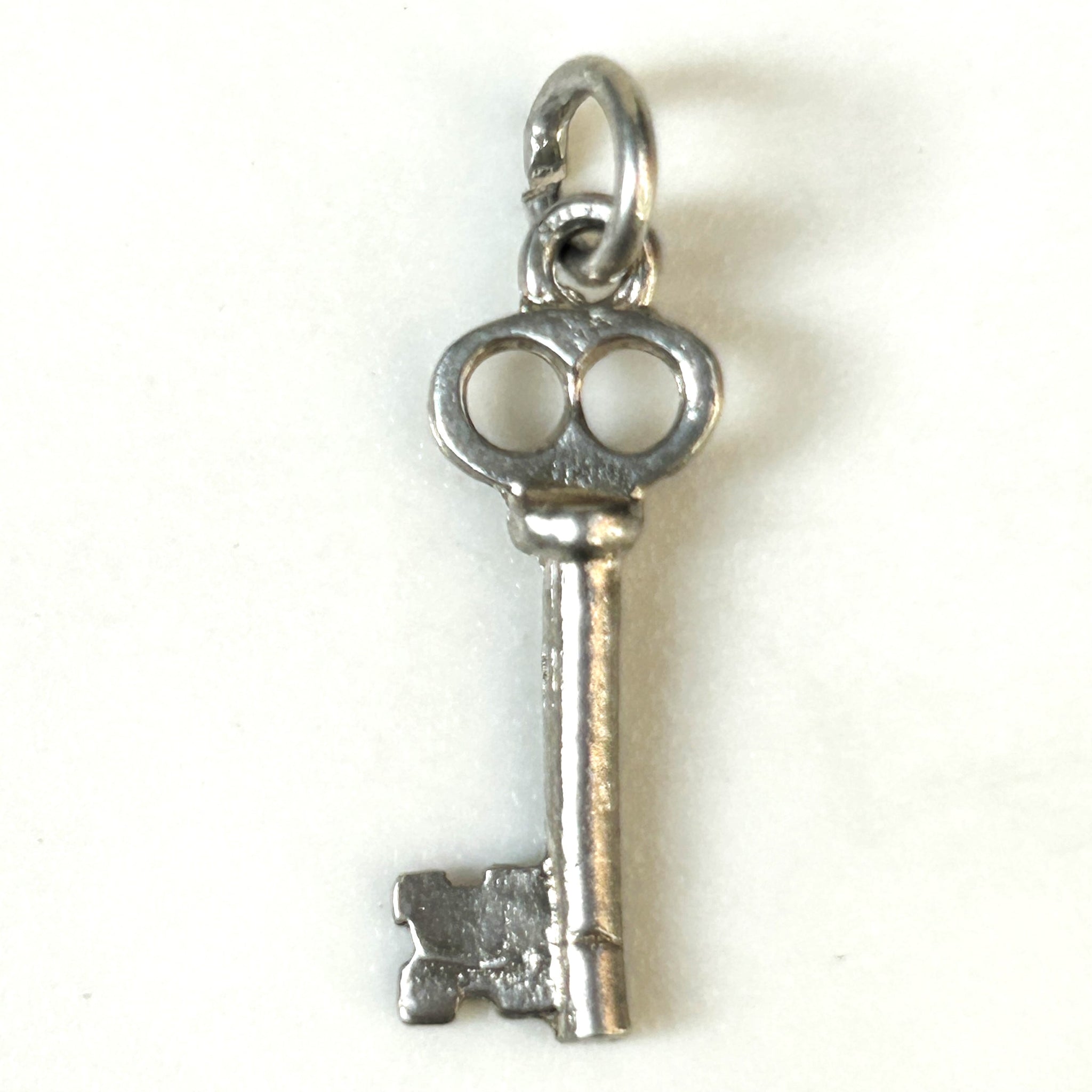 Miniature Silver “Key” Charm Pendant