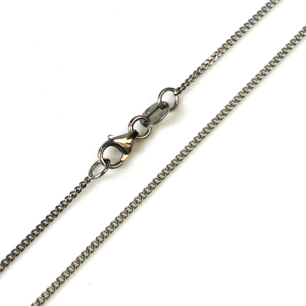 9ct White Gold Curb Chain Necklace