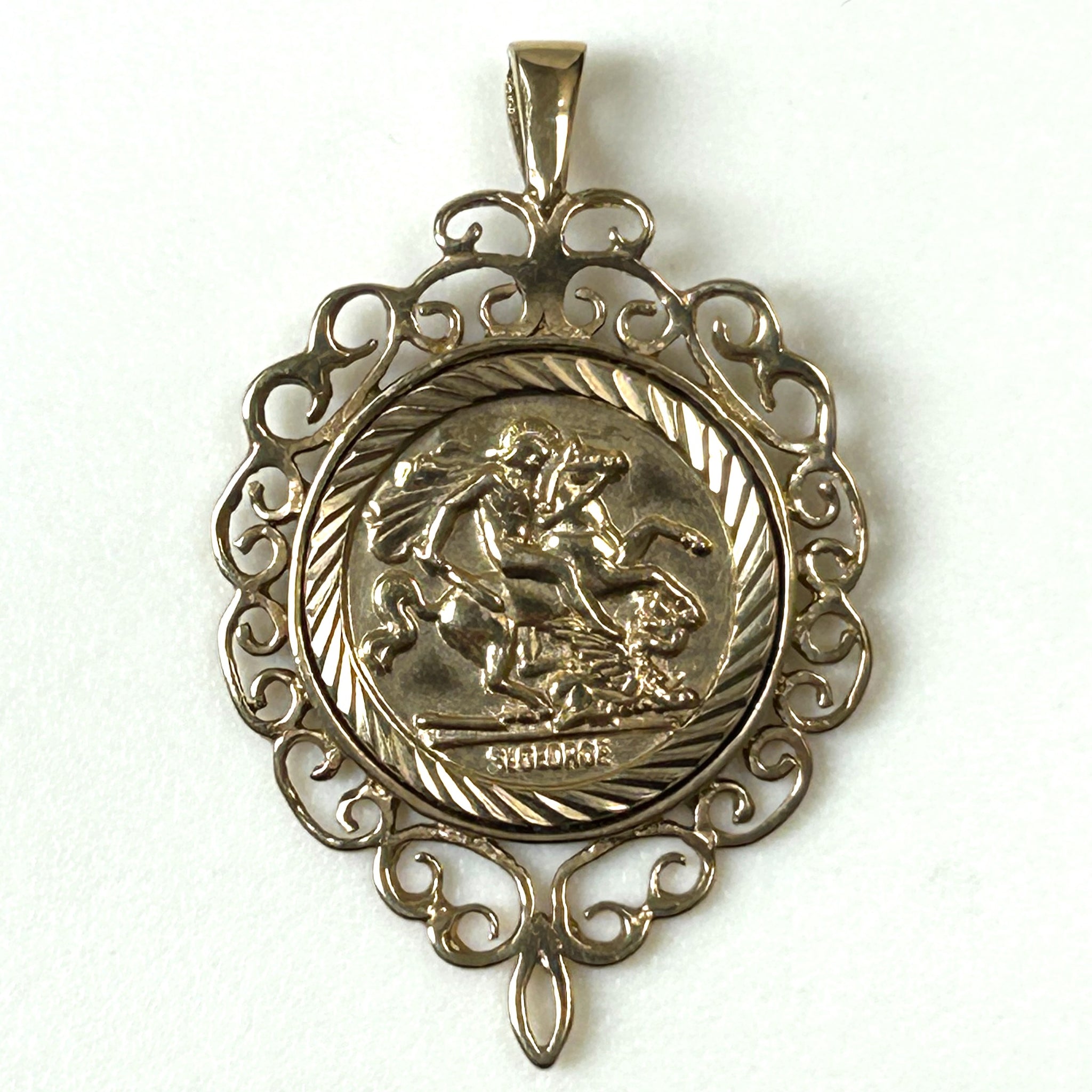 Vintage 9ct Gold “St George” Pendant