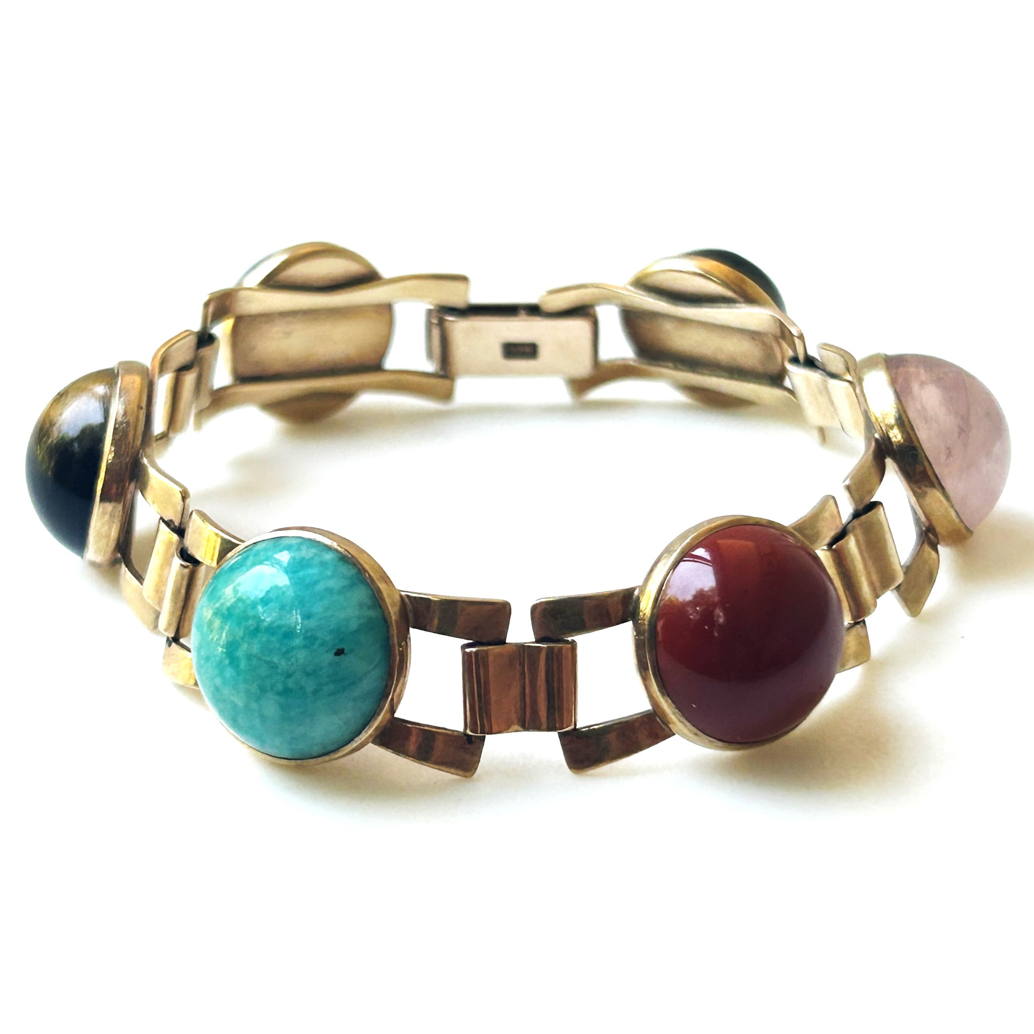 Vintage 9ct Gold and Gemstone Bracelet