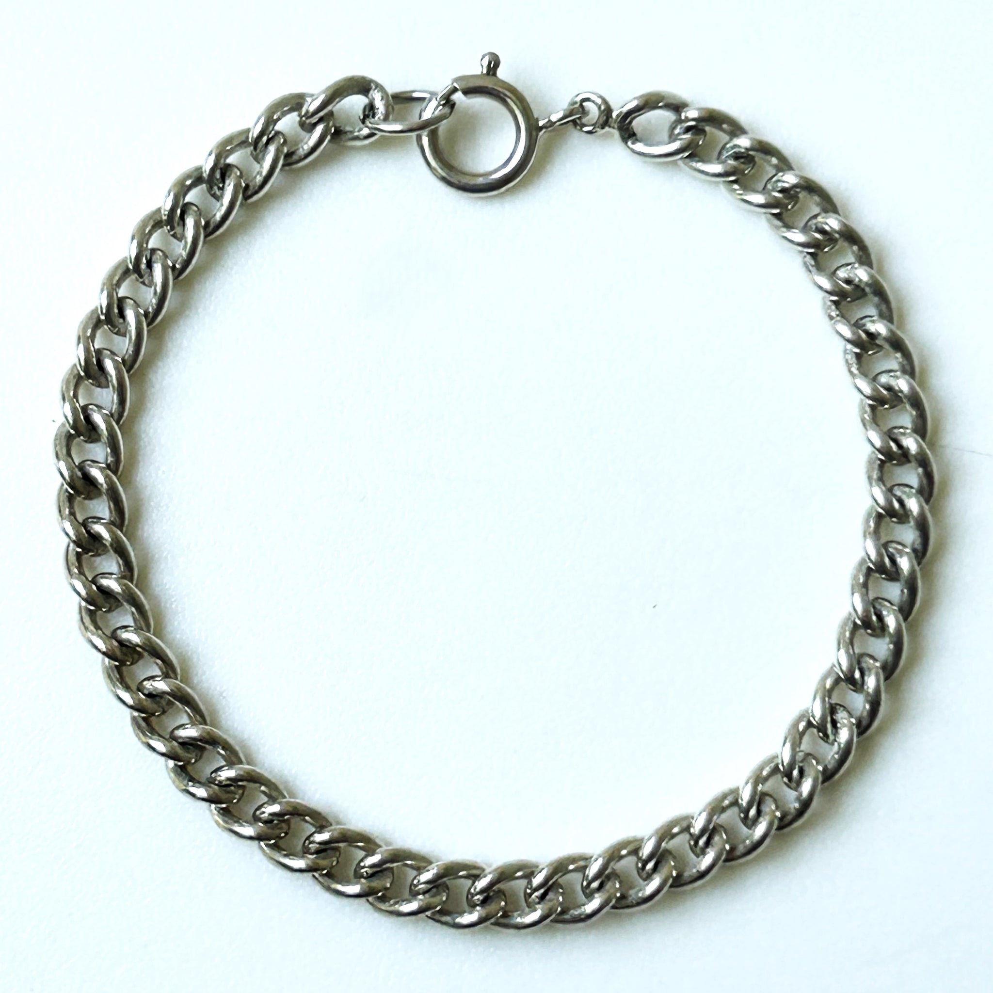 Sterling Silver Curb Chain Bracelet