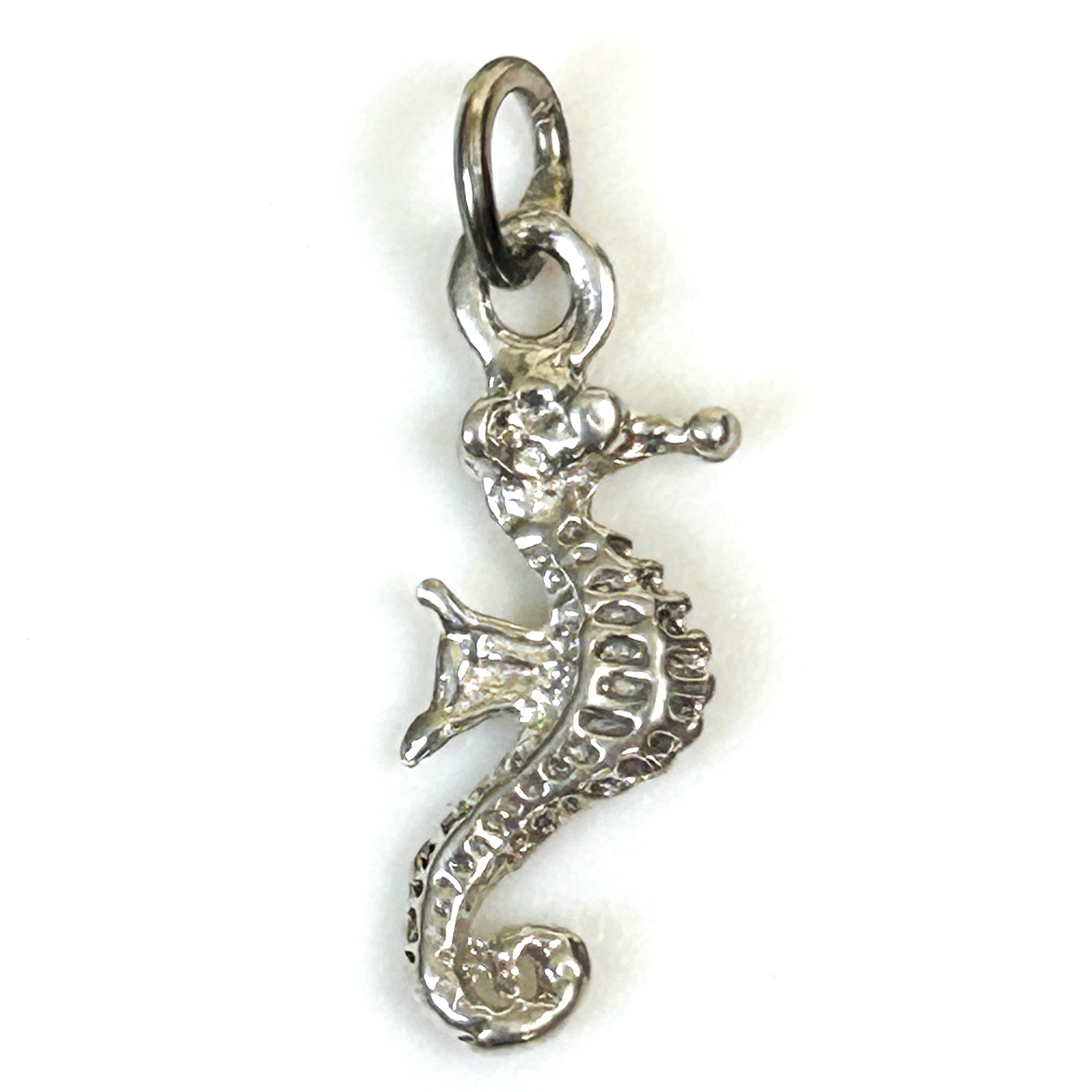 Miniature Silver “Seahorse” Charm Pendant