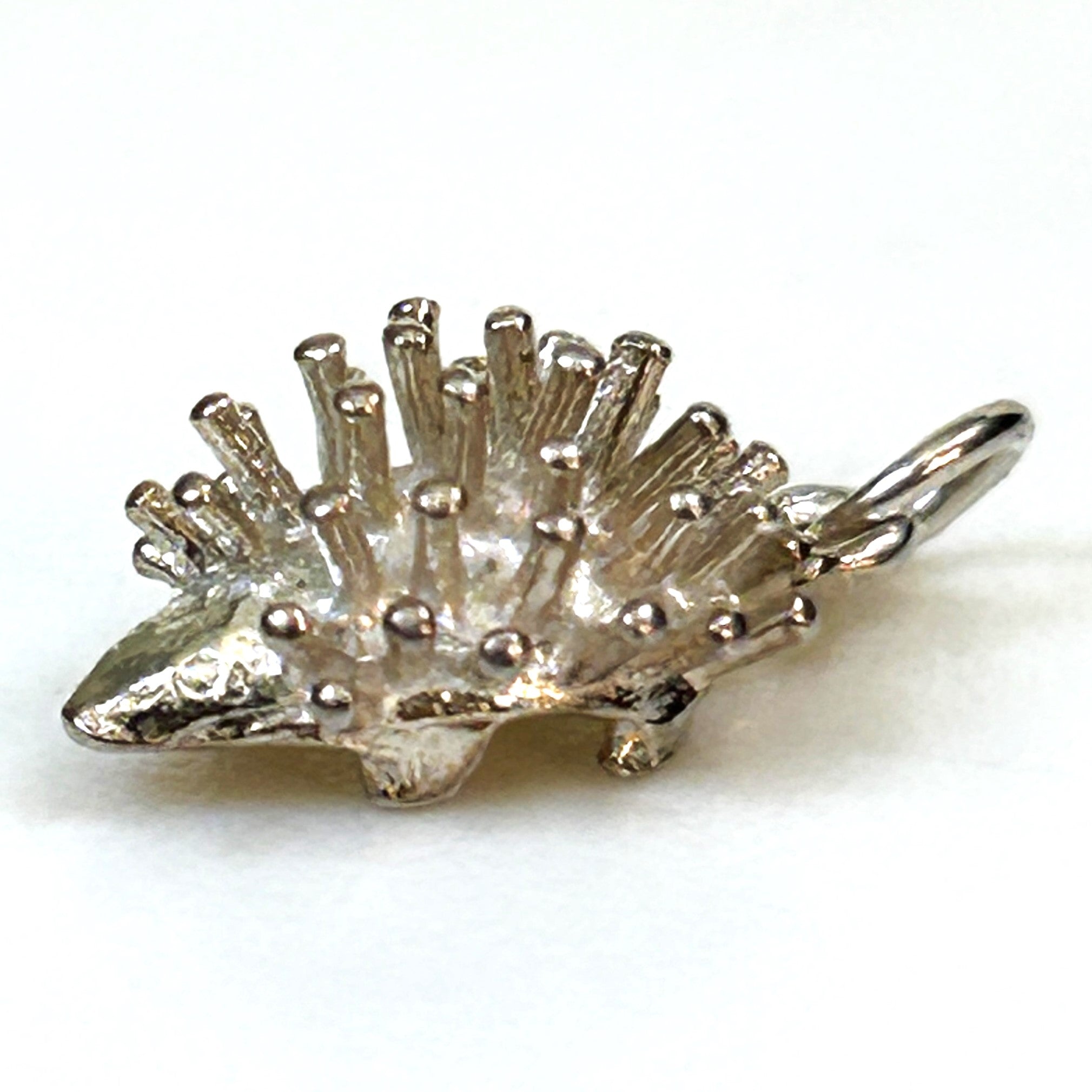 Miniature Silver “Hedgehog” Charm Pendant