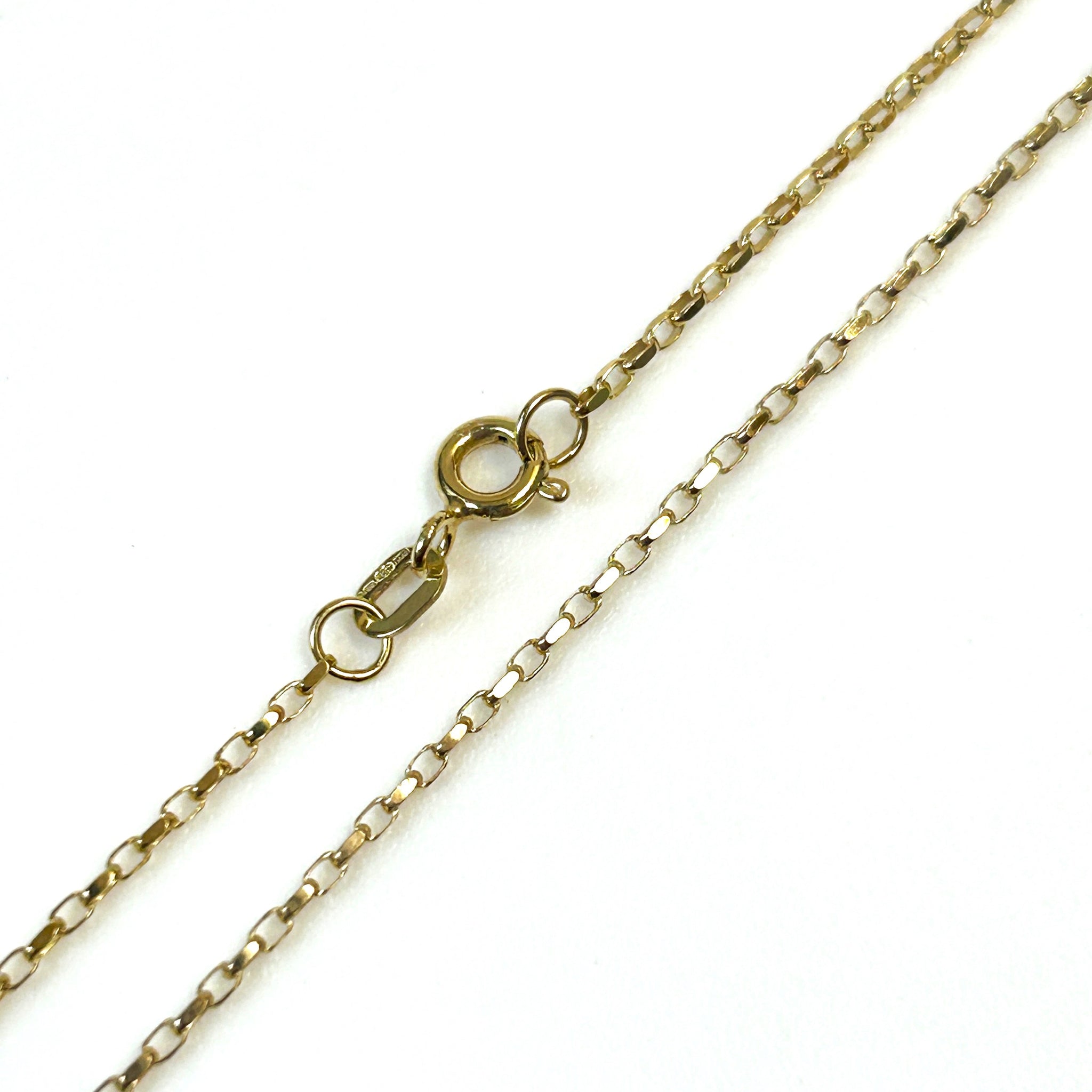 9ct Gold Diamond-Cut Belcher Chain Necklace