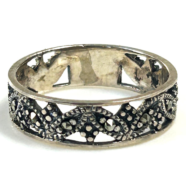 Silver and Marcasite Ring