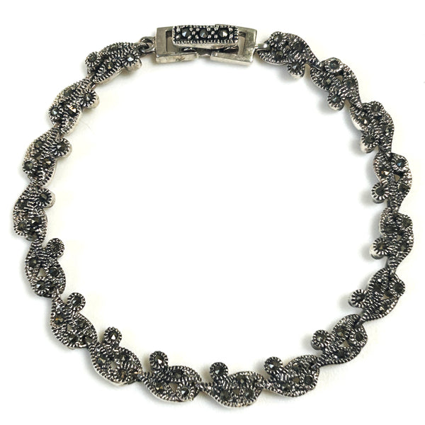 Sterling Silver and Marcasite Bracelet