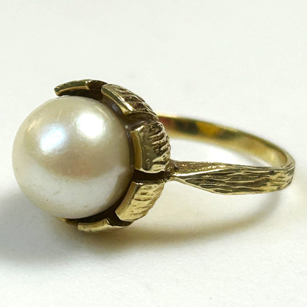 Vintage 14ct Gold and Pearl Ring